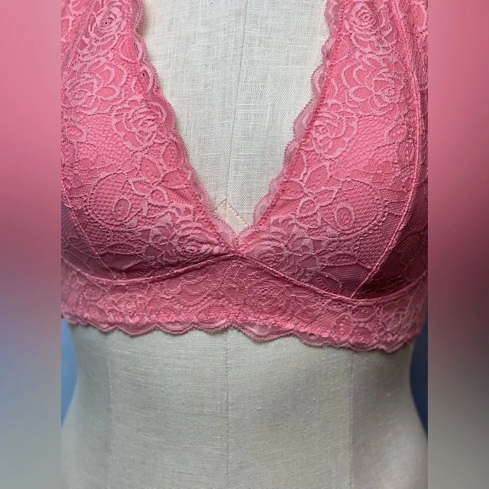 Bralette Pink lace XL